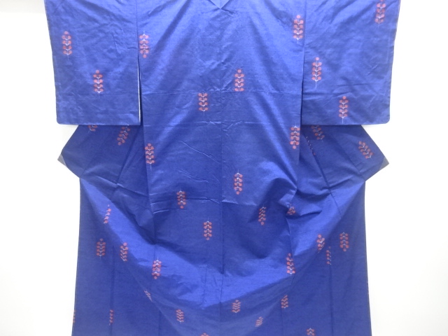 JAPANESE KIMONO / UNUSED / TSUMUGI / WOVEN BRANCH BUD
